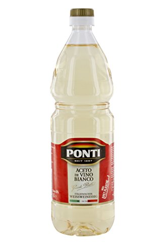 Ponti Weißweinessig Flasche, 4er Pack (4 x 1 l)