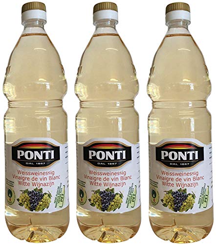 PONTI Weißweinessig (3 X 1000ml) in PET Flasche